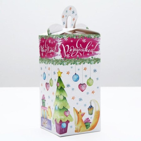Gift box "Watercolor series. Gift", 9.5 x 9.5 x 19.7 cm-1