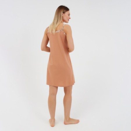 Female homemade set (robe/shirt), beige color, size 52-10