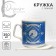 Ceramic mug with a spoon "The best grandfather in the world", 350 ml, blue color