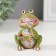 Souvenir Polystone "Frog with God's cow" MIX 3.2x4.7x6.5 cm