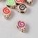 Beads for creativity plastic "Karamel Bright middle" Mix set 10 pcs 1.4x1.1 cm 781244