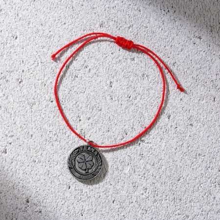 Bracelet-Talisman (3 pcs) “attracts good luck”, red thread, length 24 cm-11