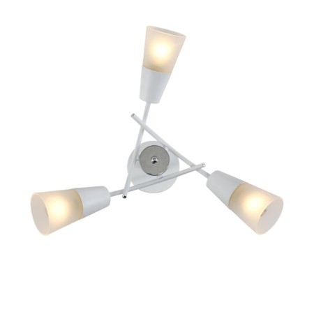 Lamp on the ESCADA rod, 1109/3P White. 3x40W, E14, 520x520x240 mm, white/chrome color-2