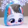 Baby plush backpack for the girl "Bunny White" with sequins, 26 × 24 cm, for the New Year