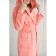 Women's bathrobe with a hood, size 48, coral, mahra