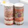 Adhesive tape paper "Flower city" set 12 pcs width 1.5 cm winding 2 m