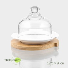 Porcelain lemonade Bellatenero, 12.5 × 9 cm, white color