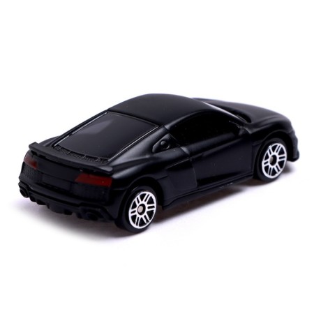 Metal machine Audi R8 Coupe, 1:64, black matte color-2