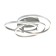 Ceiling Lamp Indigo, 14002/3C Silver. 3x80W, LED, 4900LM, 3000-6000K, remote control, 720x720x185 mm, white matte color