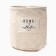 Tekstil. Basket Ethel "Home", beige color, 14x13 cm, 50%HL, 50%p/e