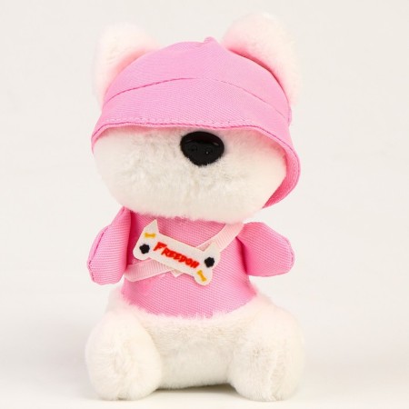 Soft toy "Dog" in a panamom, 13 cm, color mix