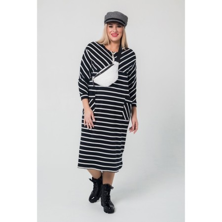 Female dress, size 66, black color-6