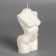 Figure candle "Women's silhouette", 10 cm, white