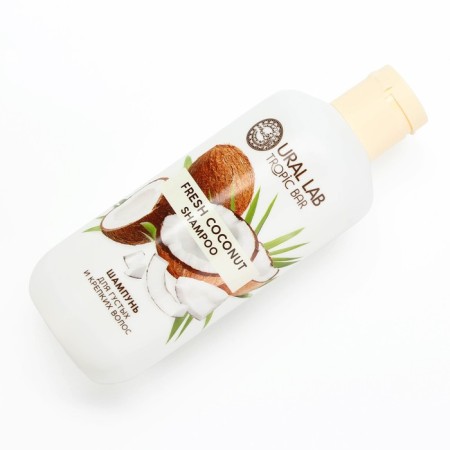 Hair shampoo, power, 300 ml, coconut aroma, Tropic bar by ural lab-2