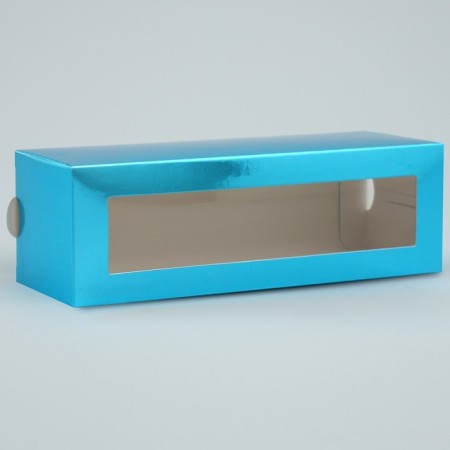 Box for Makarun, confectionery packaging "Blue", 18 x 5.5 x 5.5 cm-3