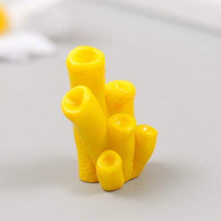 Figure for florarium Polystone "Tubular yellow coral" 2.9x3.5 cm-1