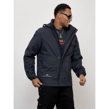 Sports male jacket, size 48, dark blue color-10