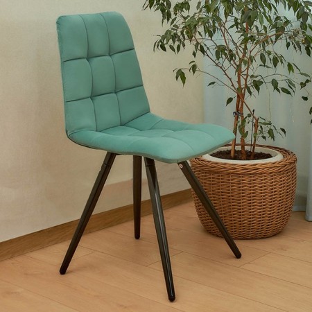Dining stool Polini Home Berlin SM, mint-black color-7