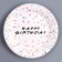 Set of paper dishes disposable Happy Birthday: 6 plates, 6 glasses