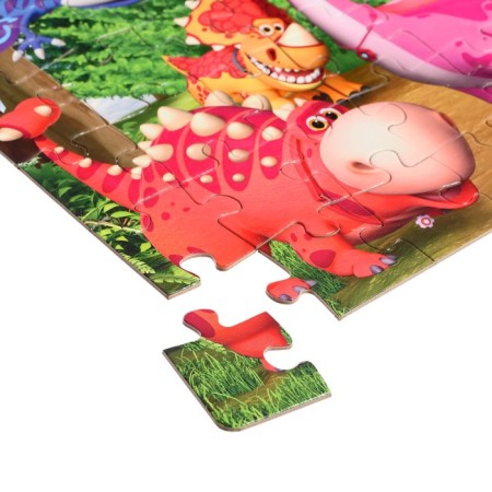 Puzzle "Turbosaurs. Beauty with friends ", 36 elements-4