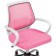 Children's armchair Ergoplus metal/fabric, chrome/pink 61x55x84 cm