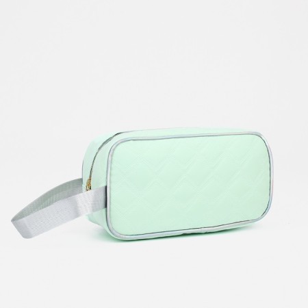 Lightning cosmetic bag, green color