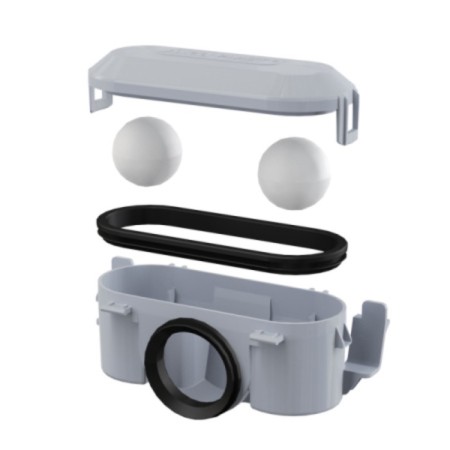 Hydroduction for a plastic drainage gutter P065-DD