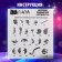 Puzzle 3D crystalline “cat”, 21 details, color mix