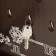 Key closed "Paris and flowers" 26.5x31.5 cm nut