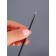Micro -shoes for extensing and laminating eyelashes, set - 10 pcs, 9.5 cm, black color