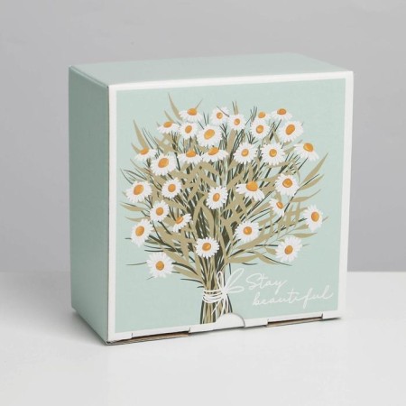 Box - Penal, Gift packaging, "Chamomile", 15 x 15 x 7 cm-4