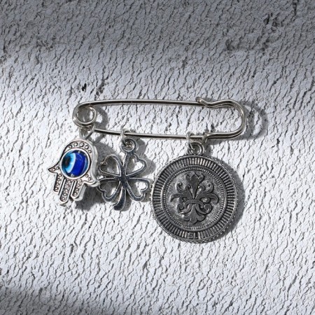 Brooch - Pin "Happy Pin", length 3.5 cm-1