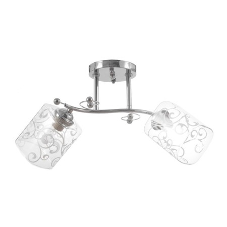 Ceiling chandelier "Lucy" 2x40W E27 Color: silver