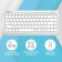 Keyboard A4Tech FSTYLER FBK11 White/gray USB wireless BT/Radio Slim (FBK11 White)