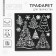 Stencil for creativity "Christmas trees", 15 x 15 cm, plastic