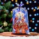 Gift package "Santa Claus" 25 x 40 cm, colored metallized pattern