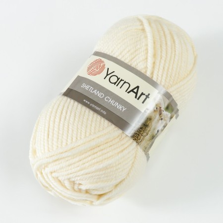 Gingerbread "Shetland Chunky" 50% acrylic, 50% wool 150m/100g (603 milk)-1