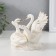 Souvenir Ceramics "Two Swan on the Wave" with a white-gold 11.5x10.5x10 cm