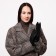Gloves are female, dimensionless, without insulation, black color