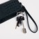 Women's wallet with lightning, dark green color