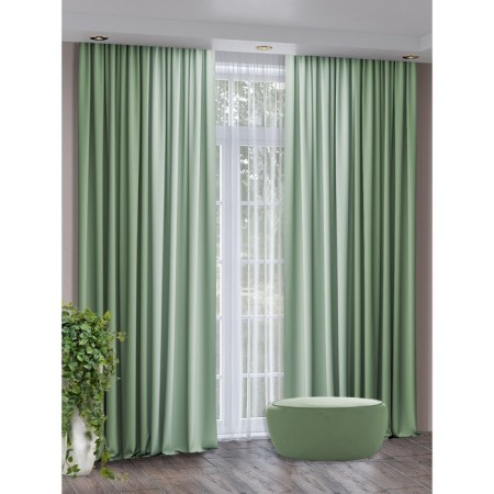 Set of curtains "Canvas", size 200x250 cm, 2 pcs, the color is mint, dusty menthol-5