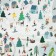 Glossy packaging paper "Winter City", 70 x 100 cm, New Year