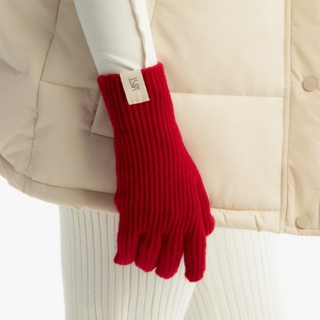 Women's gloves MIST with fingers, rr 25cm, burgundy-7