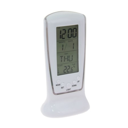 Alarm clock Luazon LB-02 "Obelisk", clock, date, temperature, backlight, white-1