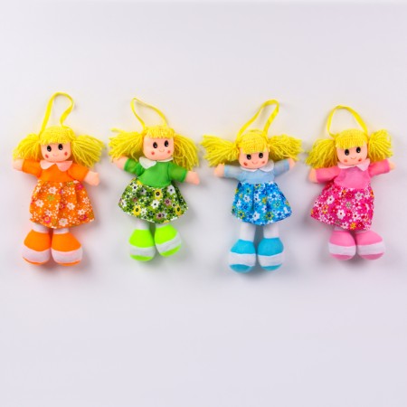 Soft doll in dresses, Mix color-4