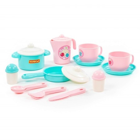 A set of children's dishes "hostess", for 2 persons, 18 elements-2