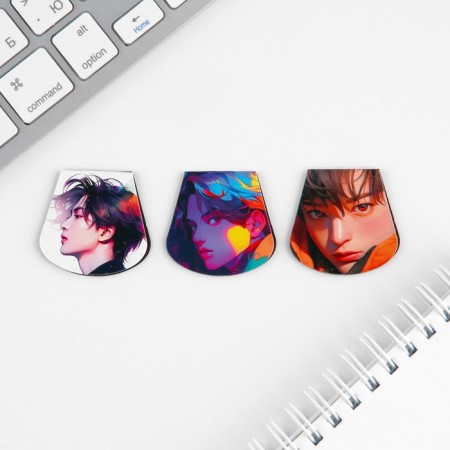 Magnetic bookmarks 3 pcs on the Idolas substrate-2