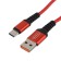 Gopower GP02T, Type -C - USB, 2.4 A, 1 m, data transfer, nylon, red