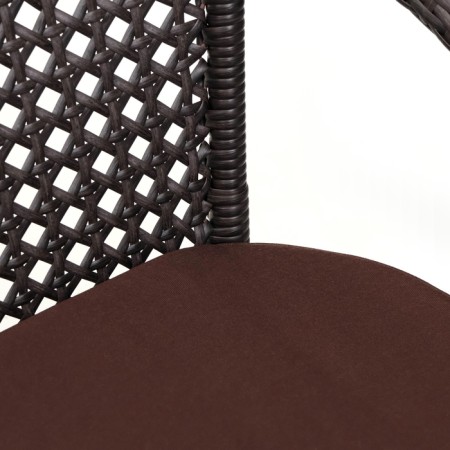 Garden of artificial rattan 130x70x80cm wenge-2