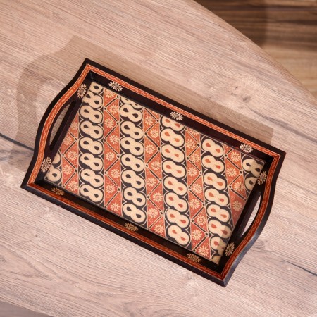 Born tray, batik 35x20x7 cm-1